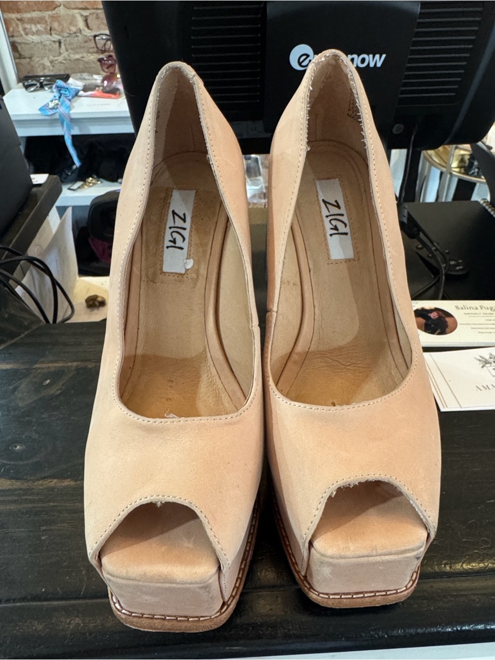 ZIGI girl Blush Peep-Toe Platform Pumps
